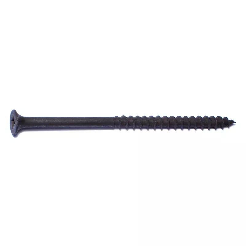 #10 x 3-1/2" Black Phosphate Steel Coarse Thread Square Drive Bugle Head Drywall Screws