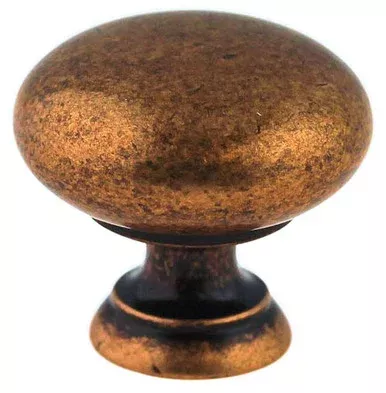 (12 Pack) 1-1/4" Country Store Round Knob Antique Copper