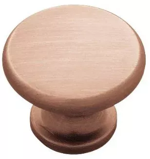 (12 Pack) 1-3/16" Flat Top Knob Red Antique Copper