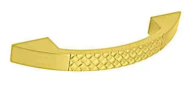 (12 Pack) 3-3/4" Basket Weave Pull Polished Brass