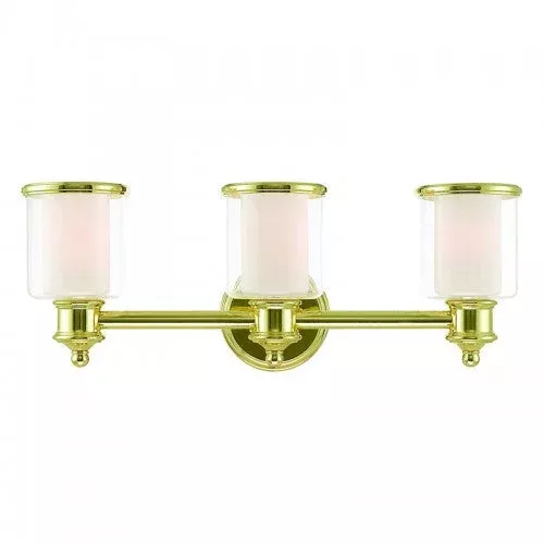 3 Light Polished Brass Bath Vanity