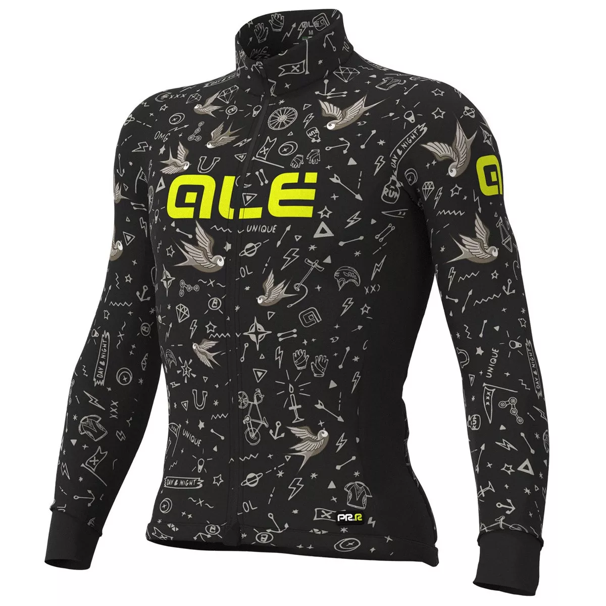 Ale PRR Versilia long sleeve jersey - Black