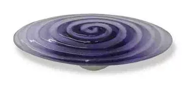 (As-Is) (12 Pack) 3-3/4" Betsy Fields Swirl Pull Purple with Satin Nickel