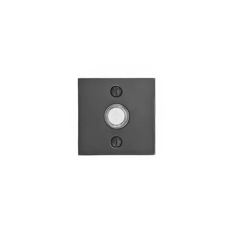 Emtek 2459US Brass Modern 2-1/2" Width Square Style Brass Lighted Doorbell Rosette