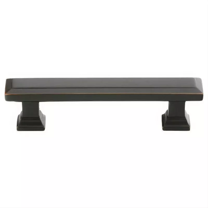 Emtek 86303US Geometric 10" Solid Brass Rectangular Cabinet Pull