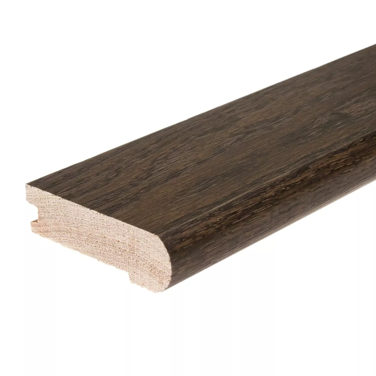 Flexco Solid Wood Stair Nose 2.75-in x 78-in Evening Prefinished Oak Stair Nosing