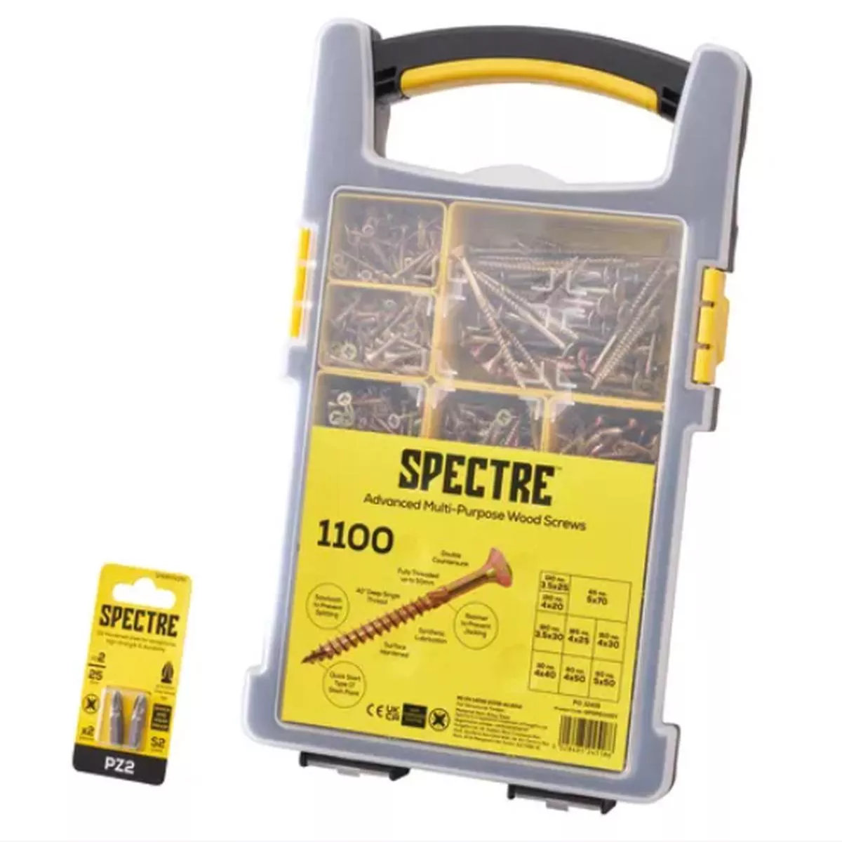 Forgefix 1100 Piece Spectre Advanced Screw Set