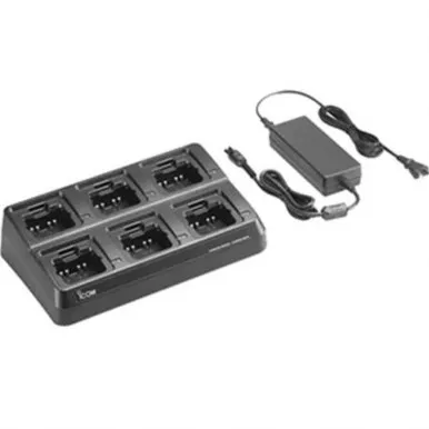 Icom BC214-1 Six gang charger (includes AC adapter with US plug)
