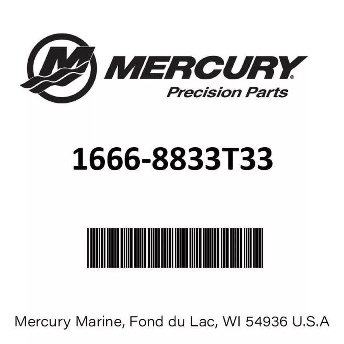 Mercury - Gc 15 4s-s-blk - 1666-8833T33