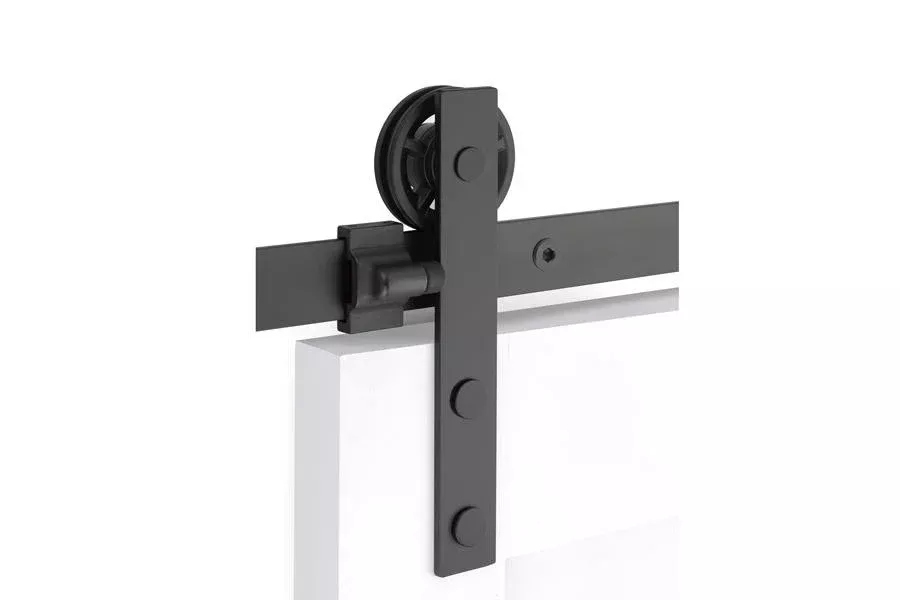 Modern Rectangular Face Mount Barn Door Hanger (Several Finishes Available)