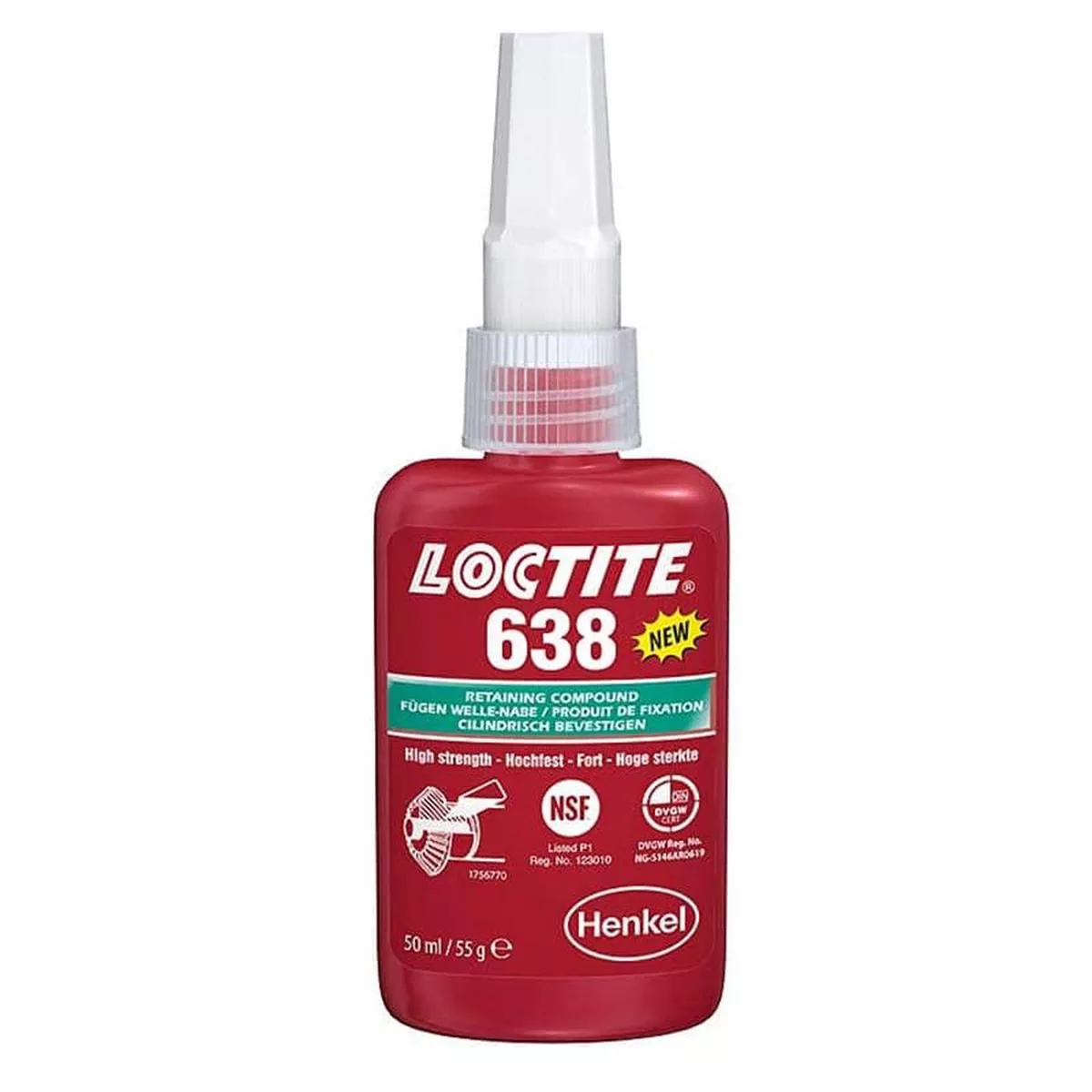 Retentor Montagem Engrenagem e Eixo Loctite #638 - 50ml
