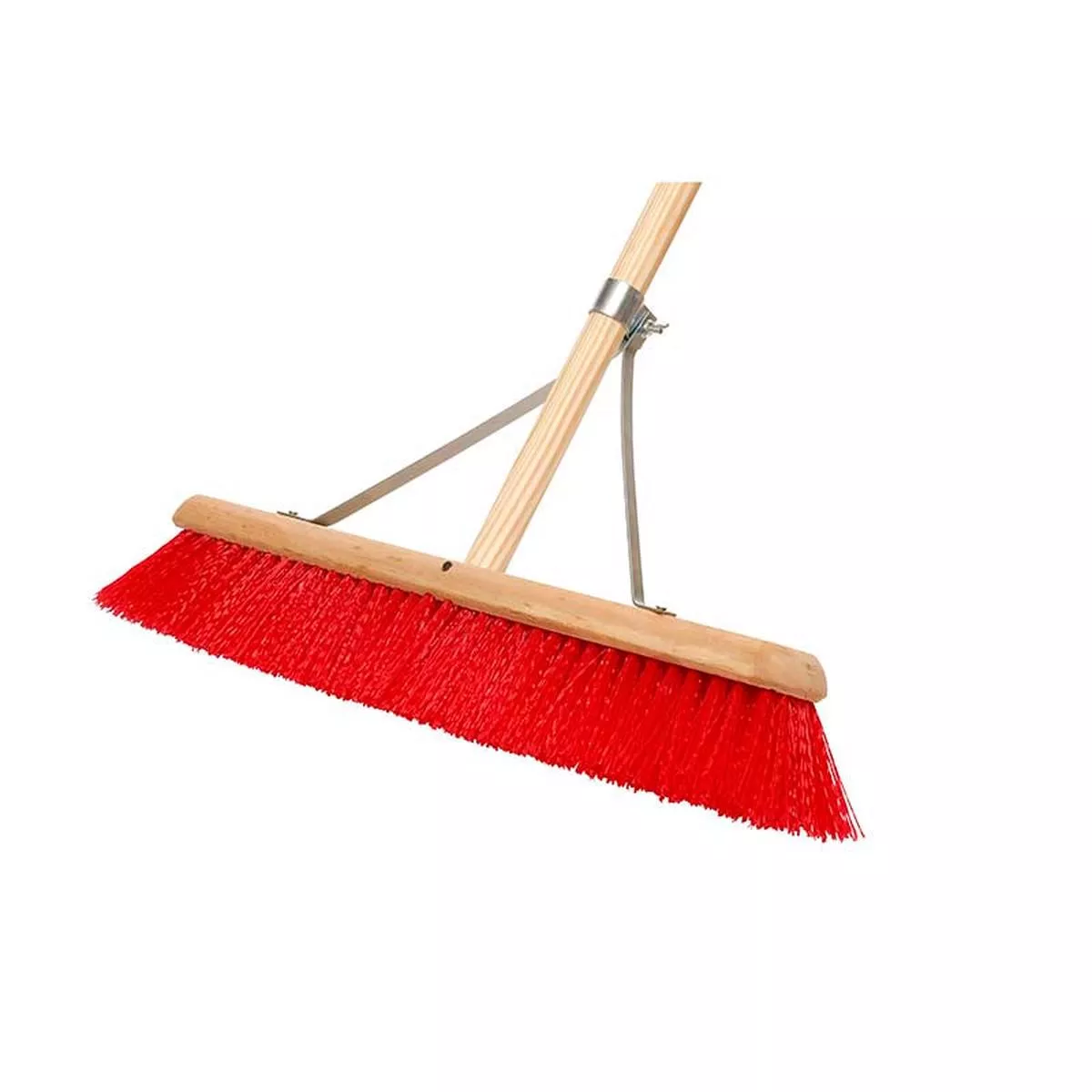 Varian 24 Red Stiff Synthetic Sweeping Brush Handled & Stay