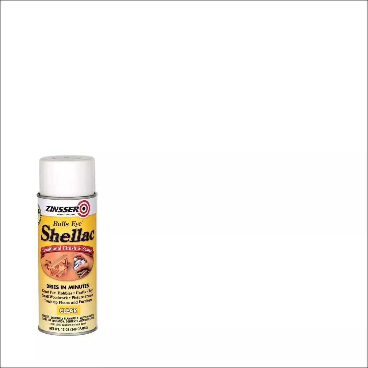 Zinsser Bulls Eye Semi Gloss Shellac Clear 12 oz