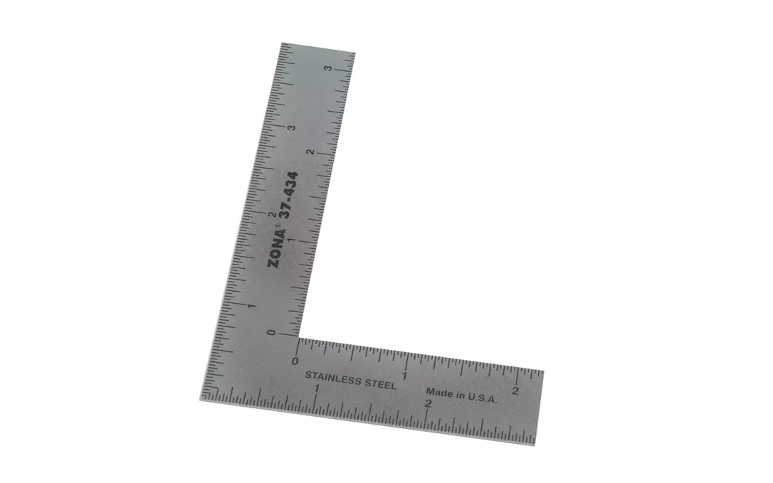 Zona Stainless L-Square Ruler - 37-434